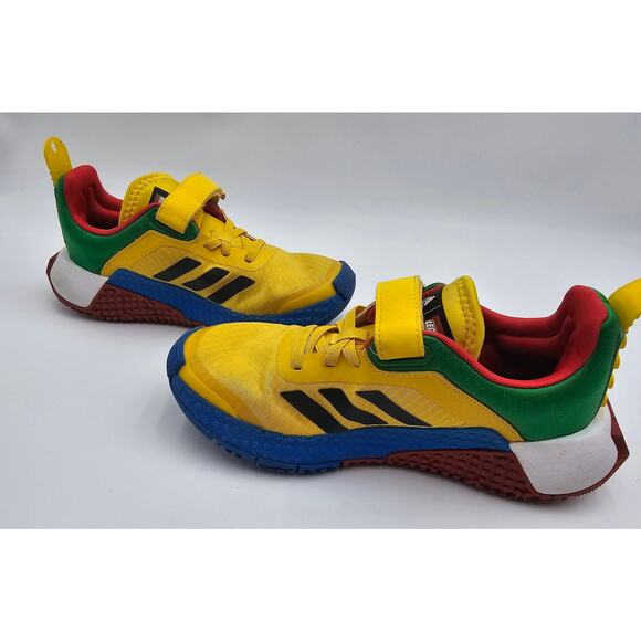 adidas LEGO x Sport DNA Boys Size 2 Multicolored Tennis Shoes - Picture 6 of 7
